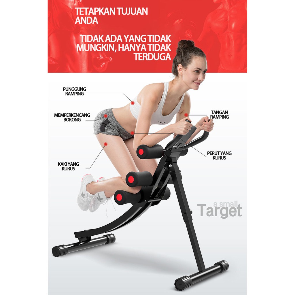 New Alat Olahraga Fitness Gym Abdominal Latihan Perut Ab Coaster