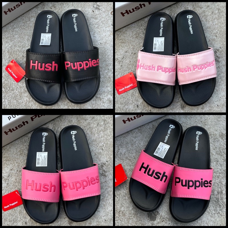 [ KATALOG 7 ] Sandal Hush Puppies + BOX Slop cowok dan cewek , sendal slop