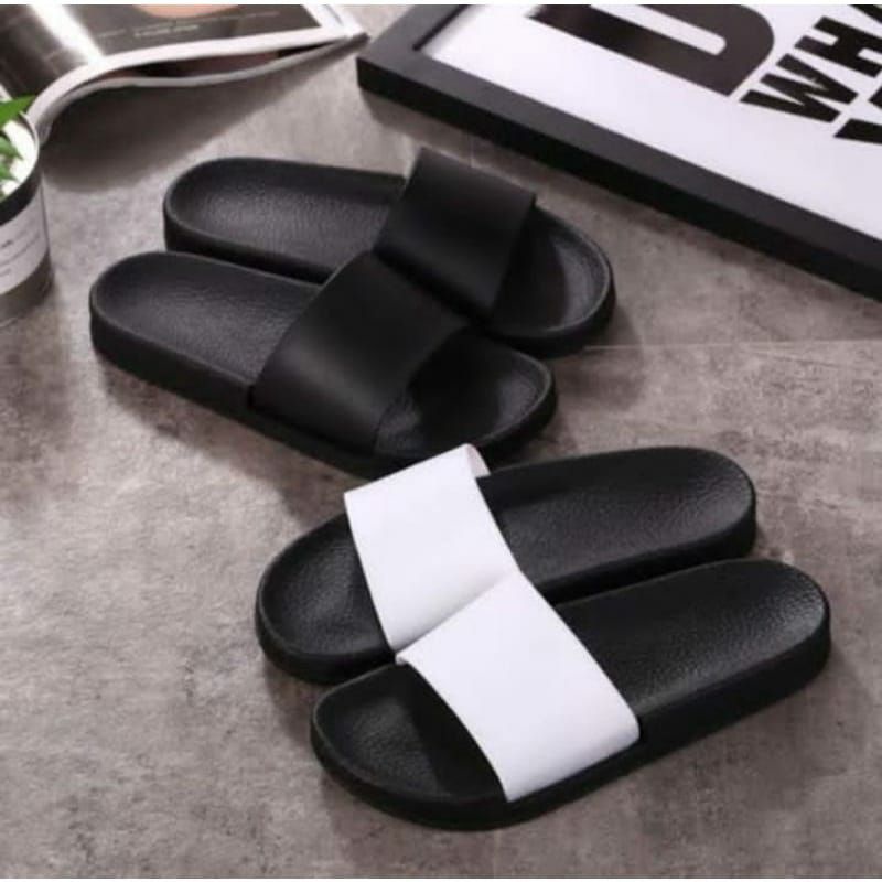 BARU.. Sandal Pria/Wanita polos/Sandal Slop Karet polos