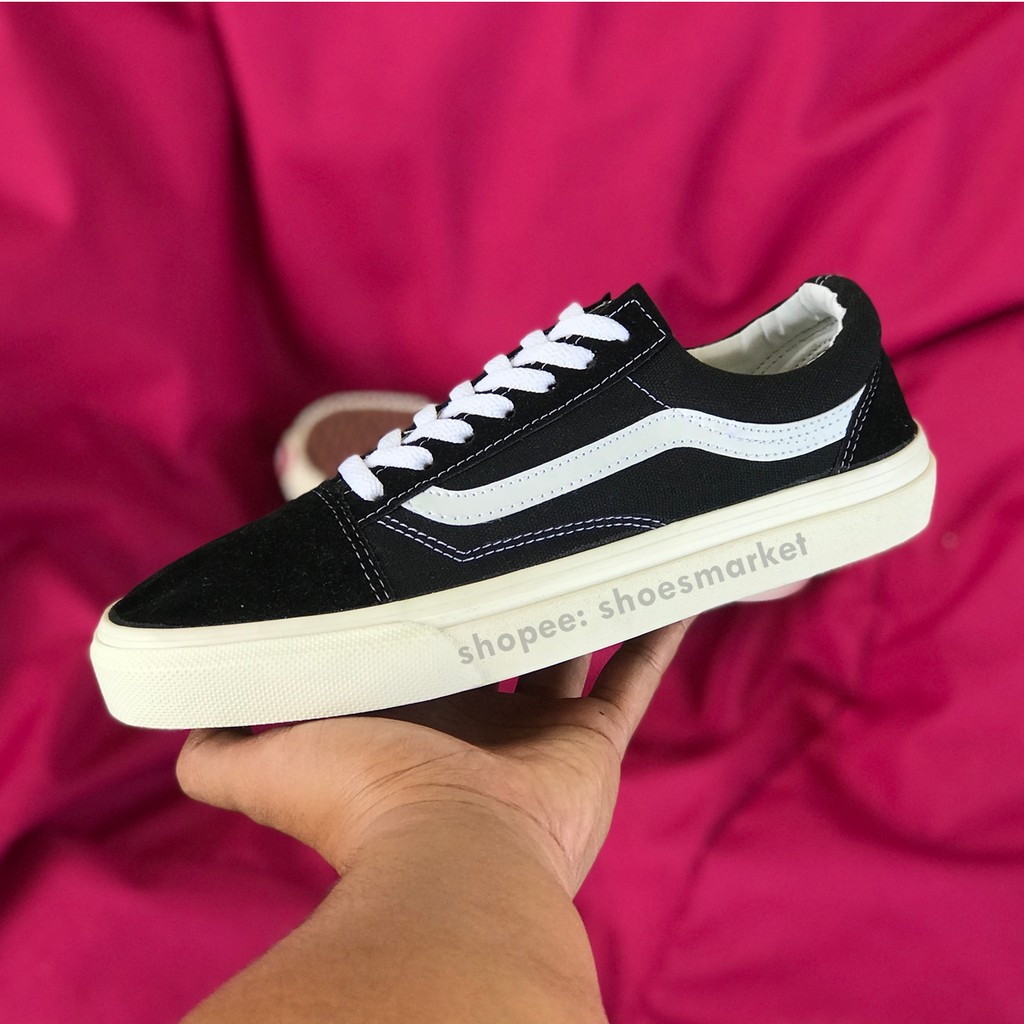 OBRAL SEPATU VANS OLDSKOOL OG BLACK WHITE