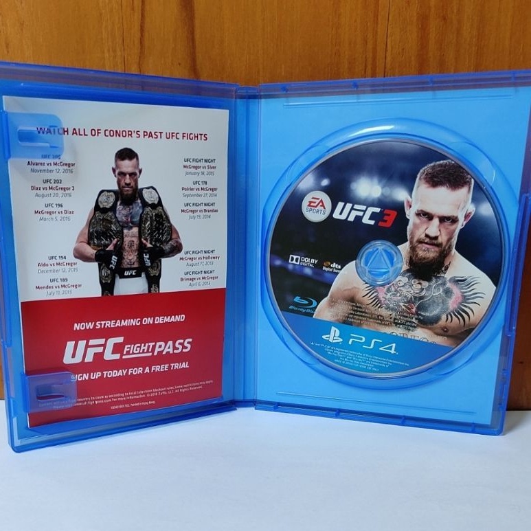 UFC 3 PS4 Kaset UFC3 Playstation 4 PS 4 5 UFC Reg3 Reg 3 CD BD Game Games MMA Ufc ufc4 4 ps5 wwe reg 3 region asia