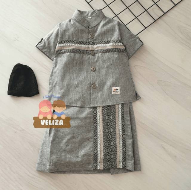 SARUNG ANAK USIA 5-6 TAHUN / SARUNG ANAK ETNIK / SET SARUNG FATIH BY VELIZA