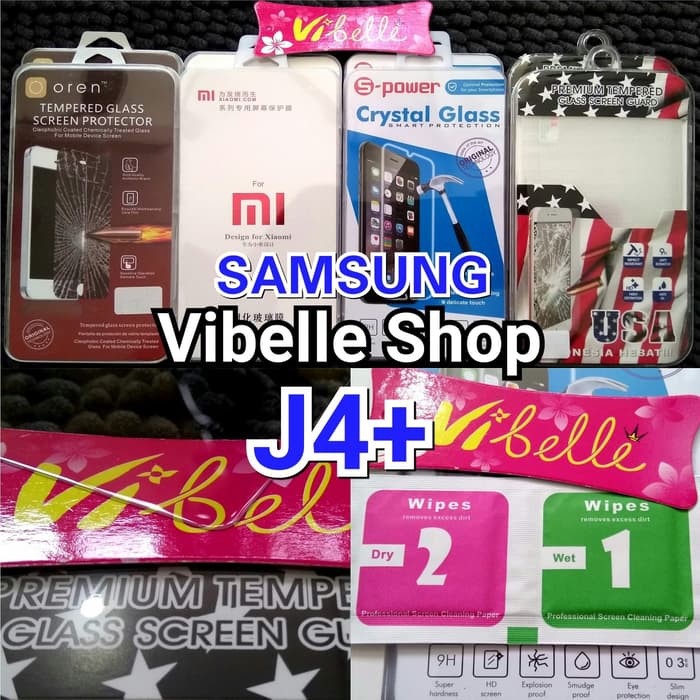 Tempered Glass SAMSUNG J4 Plus Screen Guard Anti Gores Kaca J 4 Plus
