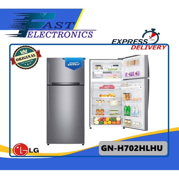 LG GN-H702HLHU KULKAS INV 2 PINTU GNH702HLHU GNH702 GN-H702 702HLHU