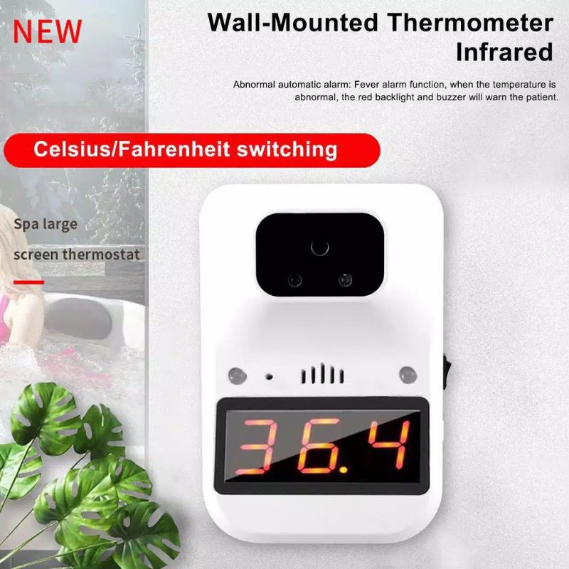 THERMOMETER INFRARED TEMBAK TEMPEL DINDING STANDING OTOMATIS CEK UKUR SUHU TUBUH DIGITAL K3+ K3 PLUS