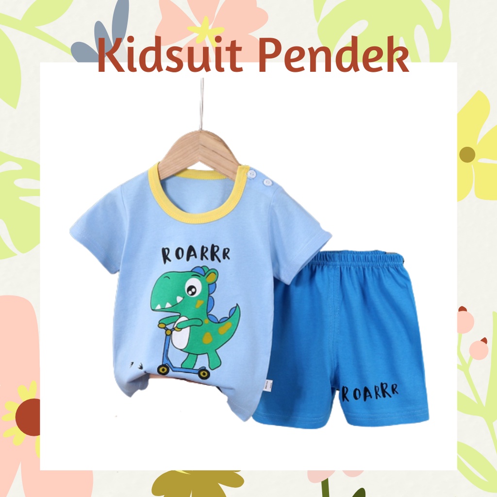 pz KIDS SUIT PENDEK Setelan Anak Bahan Kaos Lengan + Celana Berkualitas Import ebv cewek new10