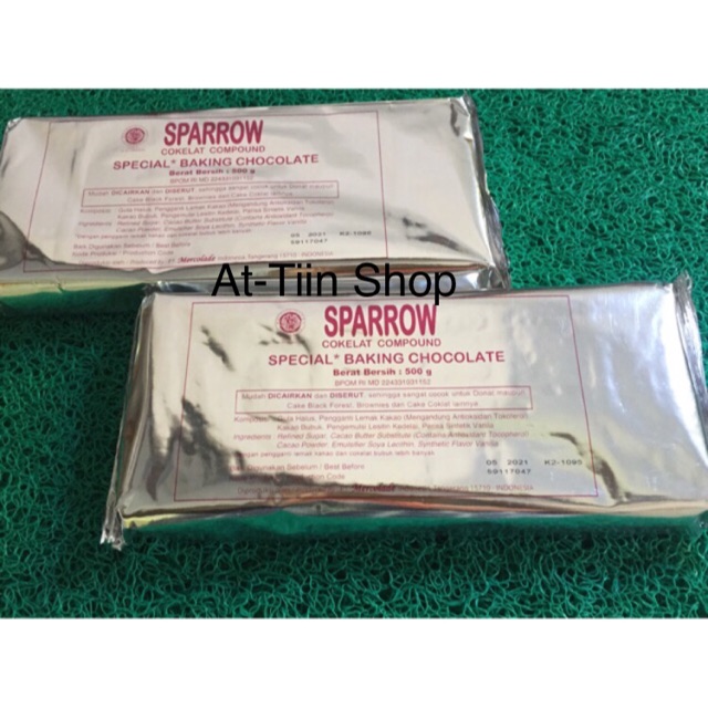 

COKELAT BATANGAN SPARROW 500 g/COKLAT COMPOUND