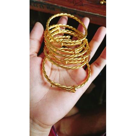 Gelang Replika emas 24k, cantik mewah, free size