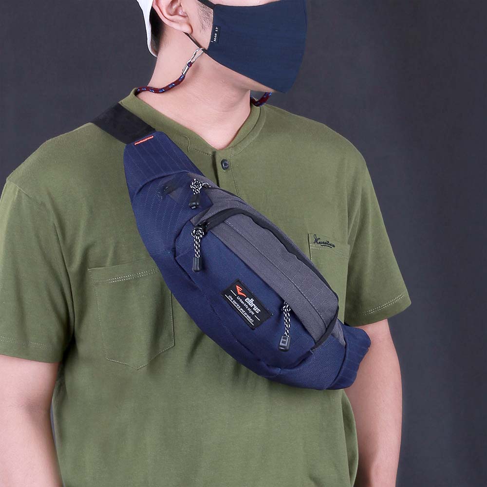 Tas Pinggang Tas Selempang Waist Bag Sling Tas Sunmori Tas Dompet HP Tas Motor Tas Travel Kecil Elbrus Original