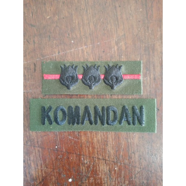 Pangkat+Nama topi pet komando UNTUK PDL TNI/ PDL TNI AL(LAYAR)