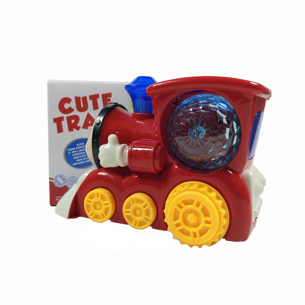 MAINAN THOMAS CUTE TRAIN 3D LIGHT / MAINAN KERETA THOMAS BATERAI ADA LAMPU DAN SUARA