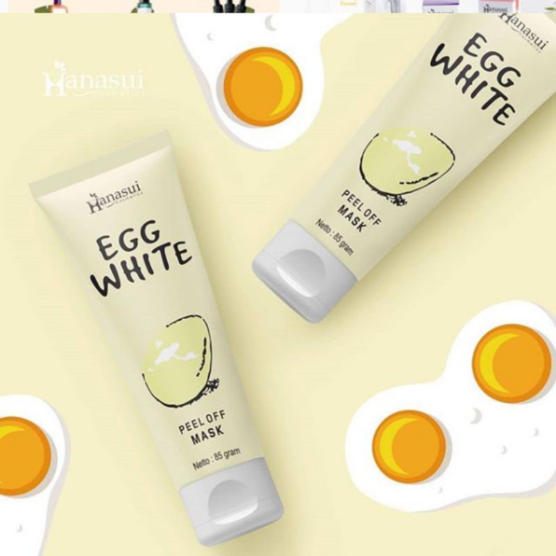 (*) HANASUI EGG WHITE PEEL OFF MASK