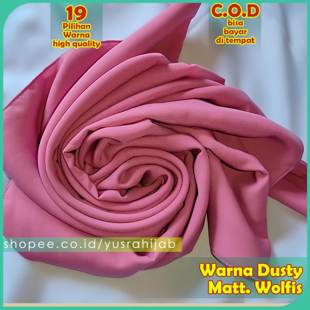 PROMO !!! Hijab Jilbab Instan Kerudung Polos Bergo Syria Basic Zaida Instant Murah Terbaru CVH-Dusty