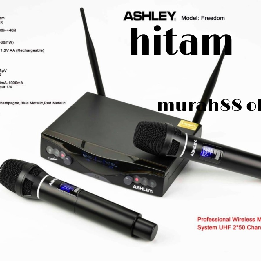 Mic wireless Ashley freedom original ashley 0riginal garansi 1 tahun