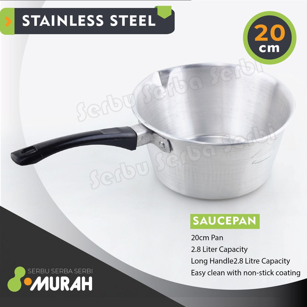 SERBU MURAH - Panci VISTO - Panci Mie / Panci Susu / Saucepan / Panci Rebus Susu Mie Instant Gagang