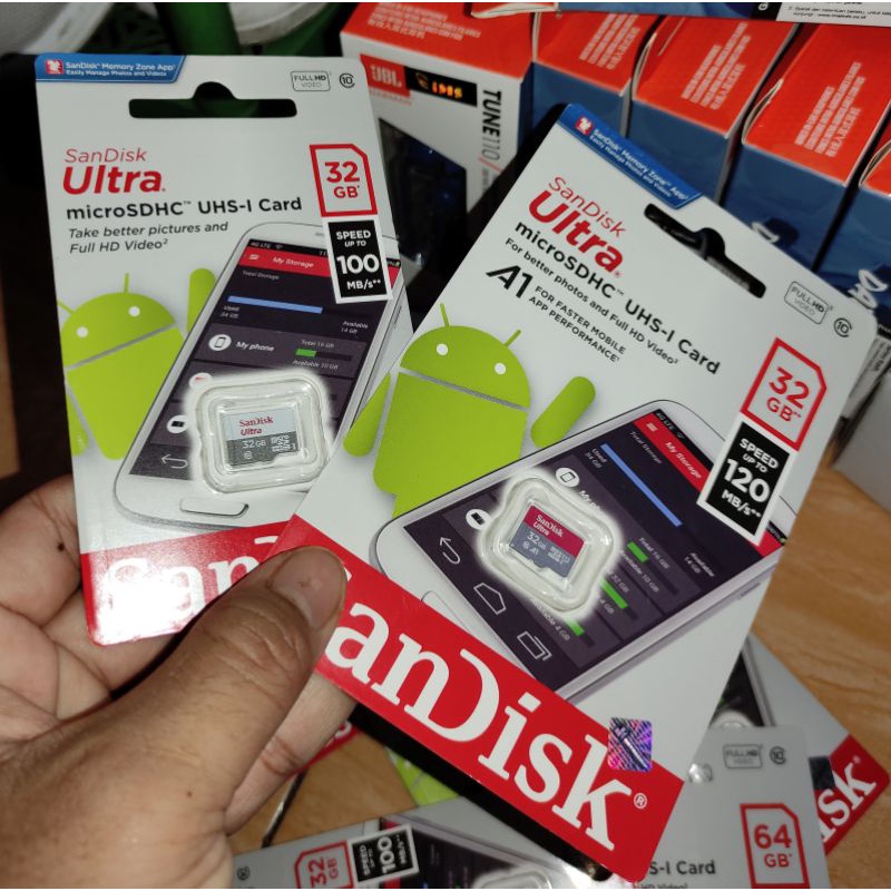 SanDisk Ultra MicroSDXC™ UHS-I A1 32GB up to 120Mbps - Garansi Resmi