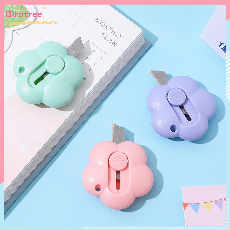 

[Readystock❤️COD]Pemotong Utilitas Bunga Lucu Mini Portabel Unboxing Pemotong Kertas Rumah Kantor- BS