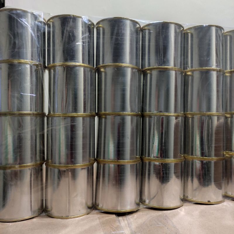 Celengan Kaleng Buka Tutup Bawah Polos (Mini Size)