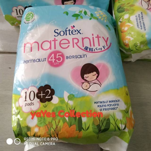 Pembalut bersalin 45 cm 10 pads softex maternity perlengkapan ibu melahirkan nifas ekonomis