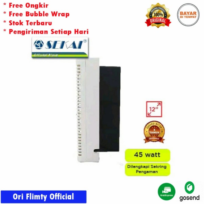 Kipas Angin Hexos Dinding Exhaust Fan Sekai 12 Inch