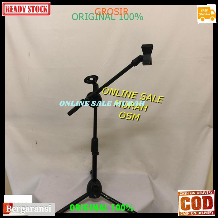 G80 Betavo stand mic 65cm mik dual dobel GE80 ORIGINAL 100% double kaki tiga holder standing microphone penyangga universal mikrophone tiang pegangan tripod asli gantungan hanger asli  G80   Bisa semua jenis mic  Bahan besi  Bisa diatur ketinggian nya 35-