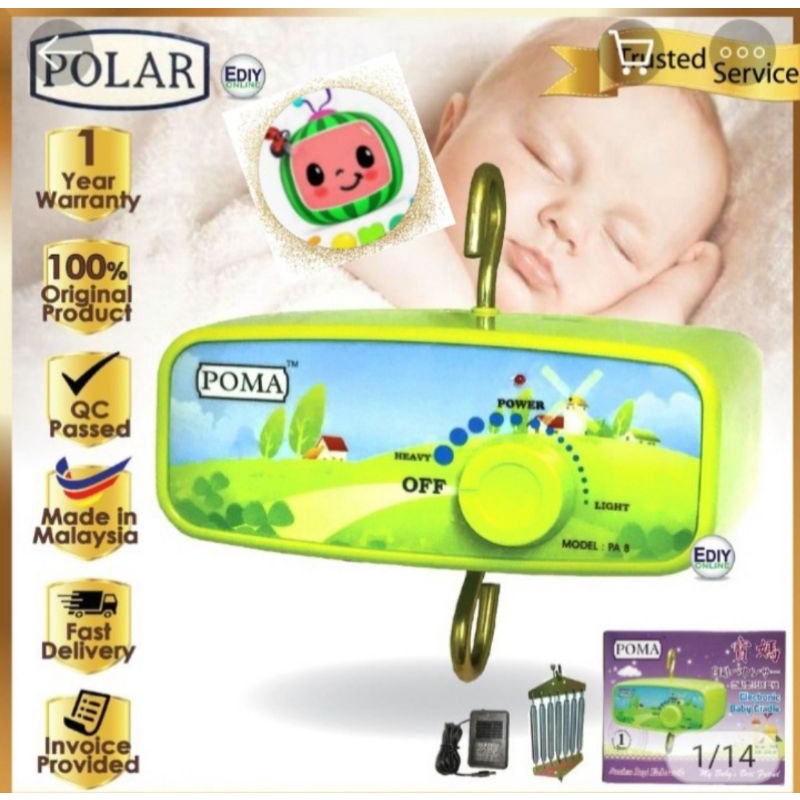 POLAR mesin ayunan listrik bayi polar poma fulset