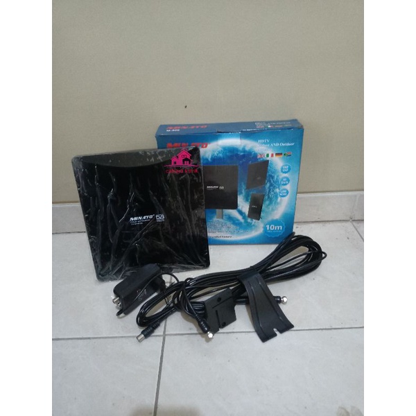 MINATO Antena 2 tv digital luar dalam indoor outdoor M-300