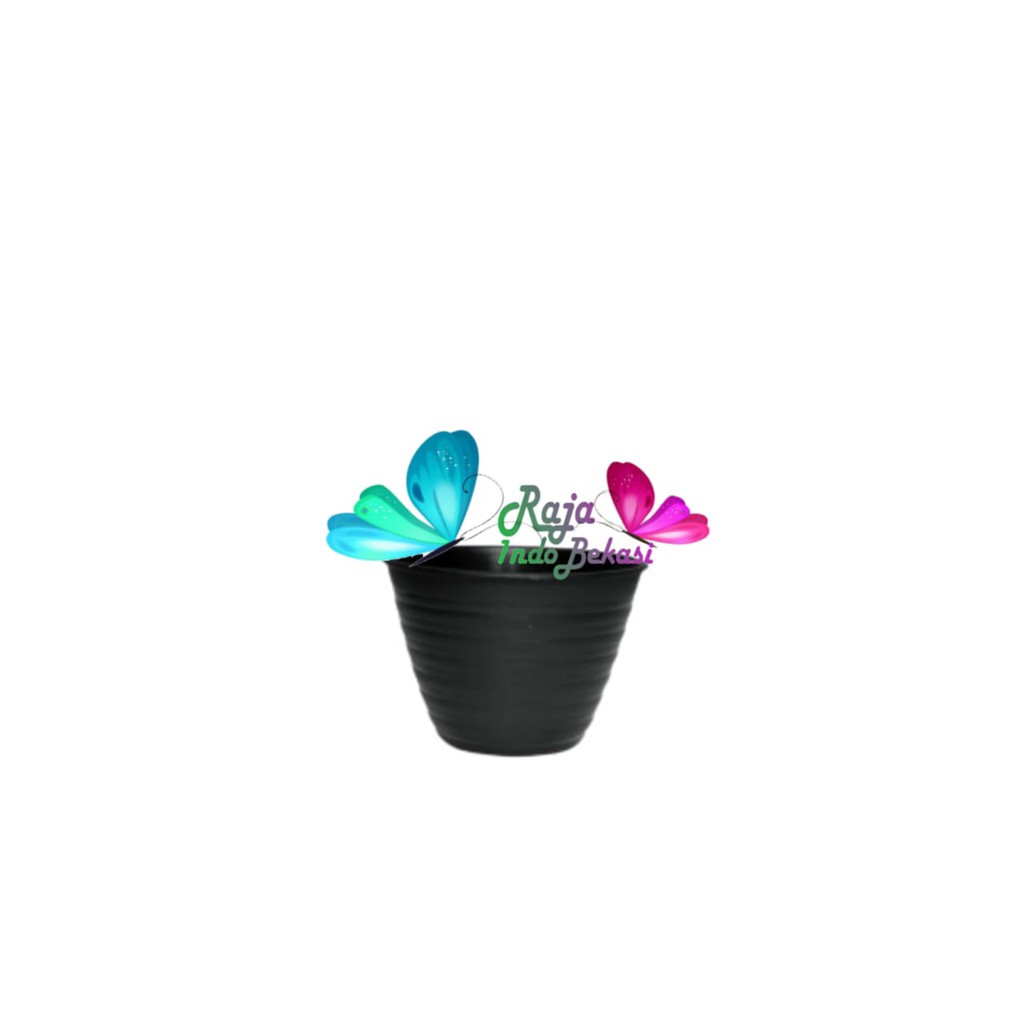 Pot Tawon Mdn 10 Cm Hitam Motif Tawon - Pot Tawon 10cm Mdn Bukan Pot Tawon Putih Pot Vas Bunga Hias
