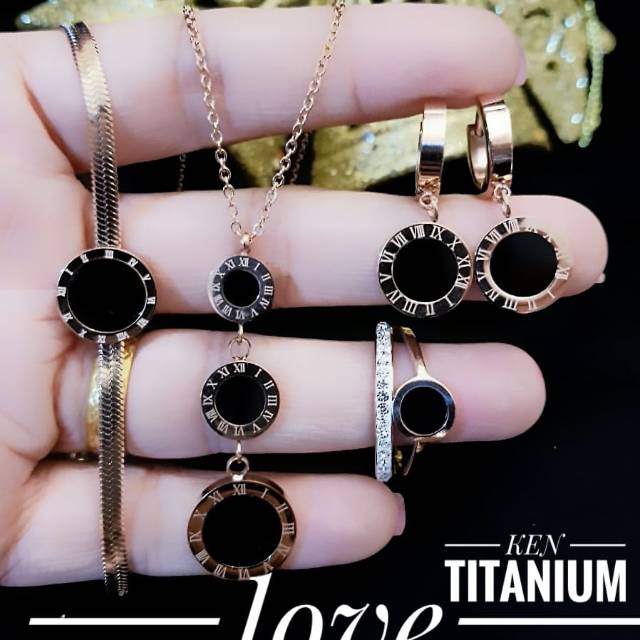 Titanium set perhiasan 1309k