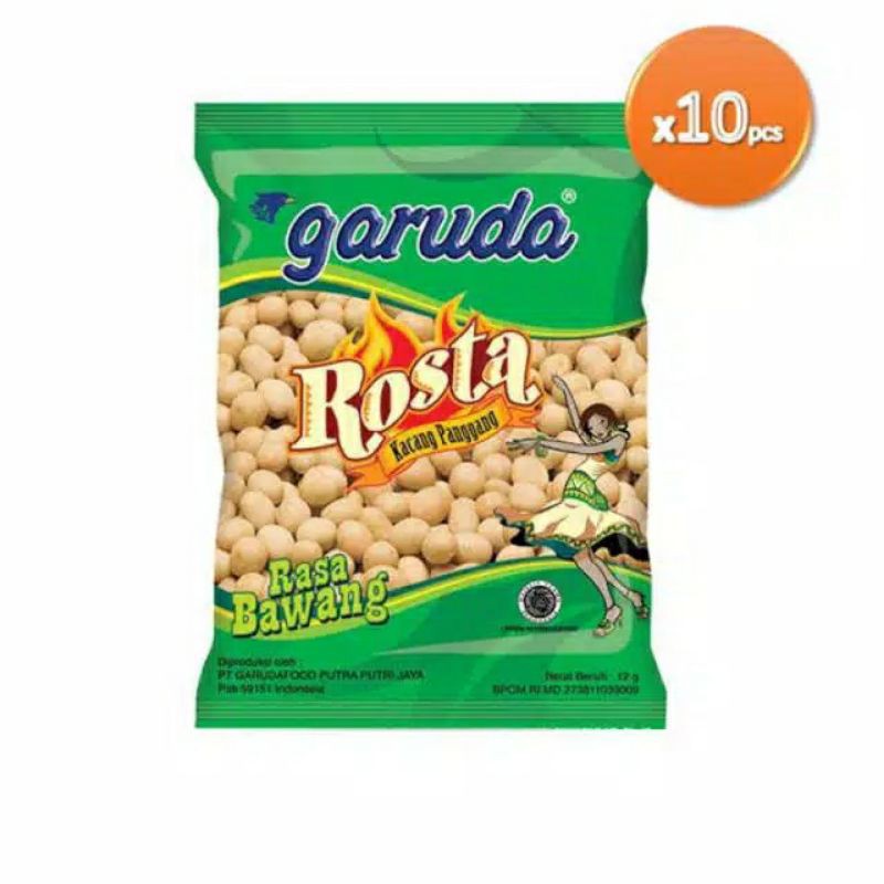 Kacang Panggang Rosta Garuda isi 10 x 11 gr