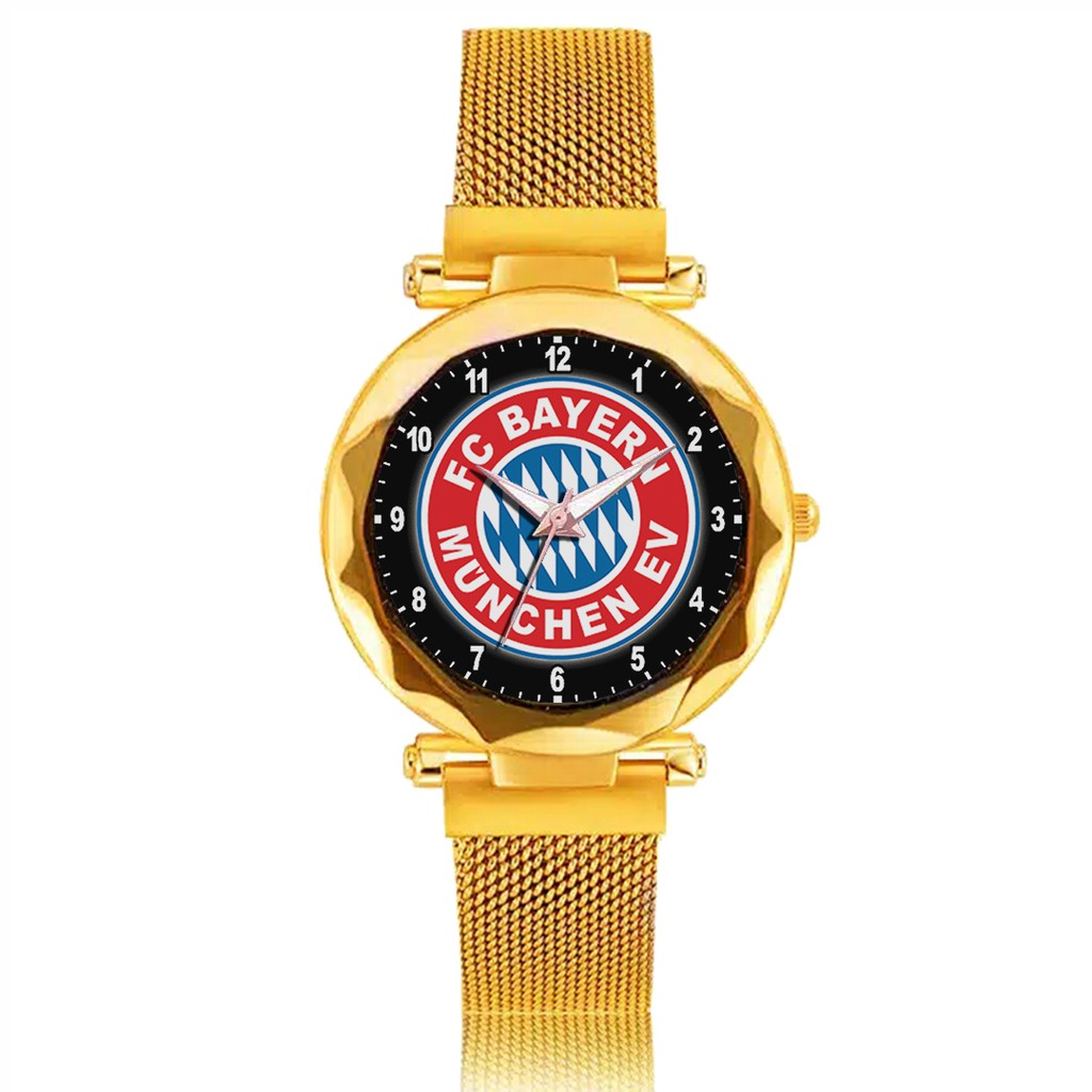 Jam Tangan Wanita Custom - BAYERN MUNCHEN 1 Free Box &amp; Batre Cadangan
