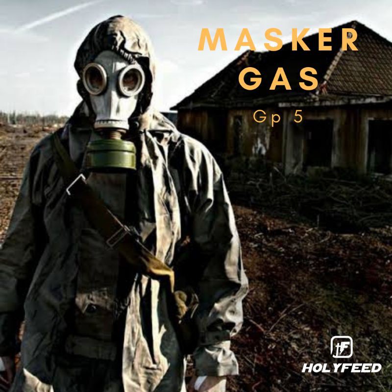 Topeng MASKER GAS RESPIRATOR FULL FACE TOPENG PILOT PENERBANG ARMY GP 5