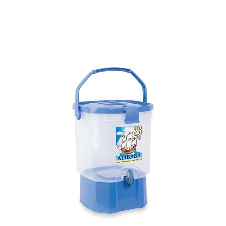 DISPENSER AIR 26 LITER ALIBABA GREEN LEAF / DRINK JAR / TEMPAT MINUM / Ember Keran Kran Cuci Tangan