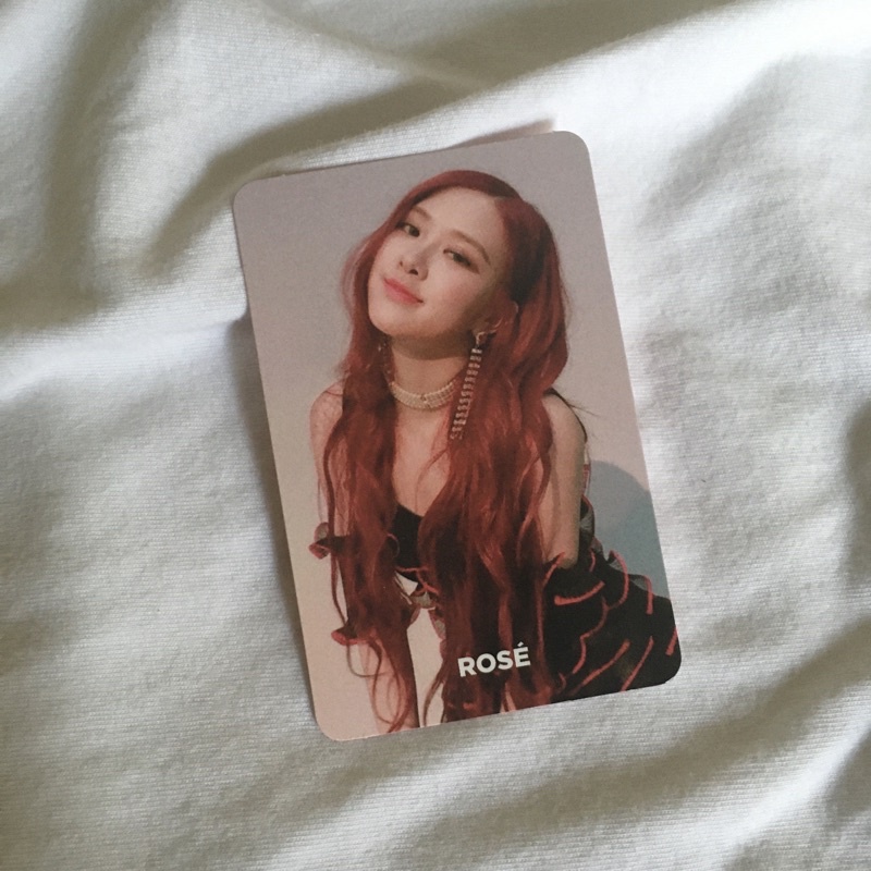 BLACKPINK PC ROSE SQUARE UP PINK VER Official Photocard