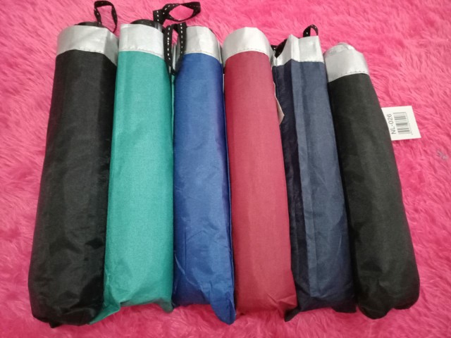 Payung Lipat 3 Polos Warna Warni