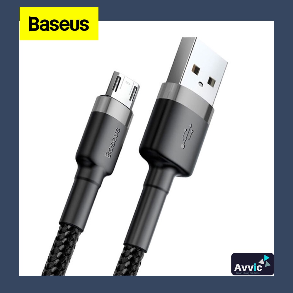 BASEUS Kabel Data USB For Micro Fast Charge Cafule Cable Charger 2.4A 1m