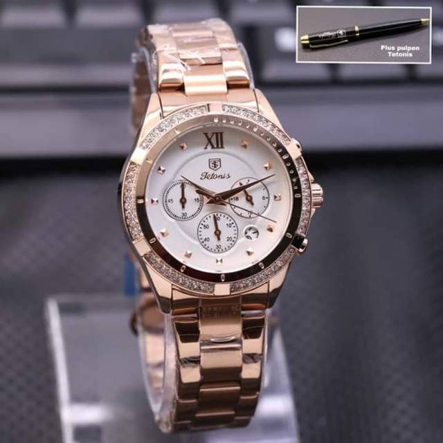 Jam tangan wanita diamond tetonis original