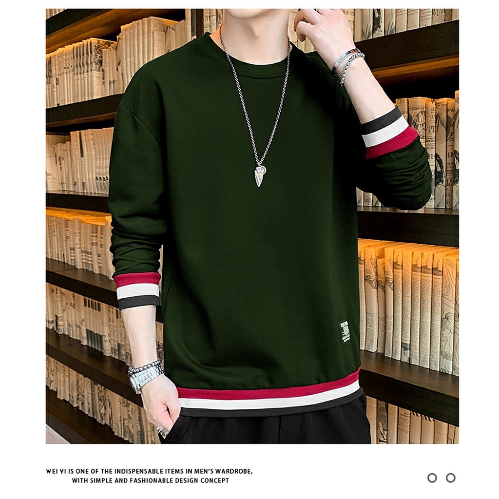 Baju SweatShirt Rock Baju Atasan Distro Pria Lengan Panjang