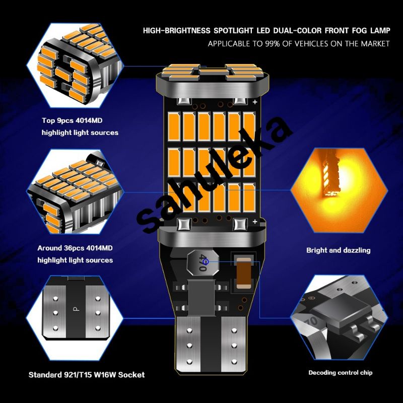 Lampu LED T10 T15 Untuk SEIN - SENJA 45smd 4014 Super Terang-2