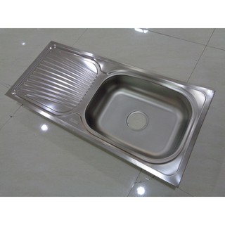 Wastafel Cuci Piring Stainless Ukuran 75cmx40cmx14cm Gratis Afur