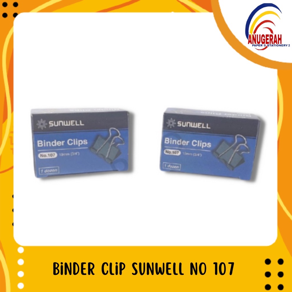 

Binder Clip Sunwell No 107 (PCS)