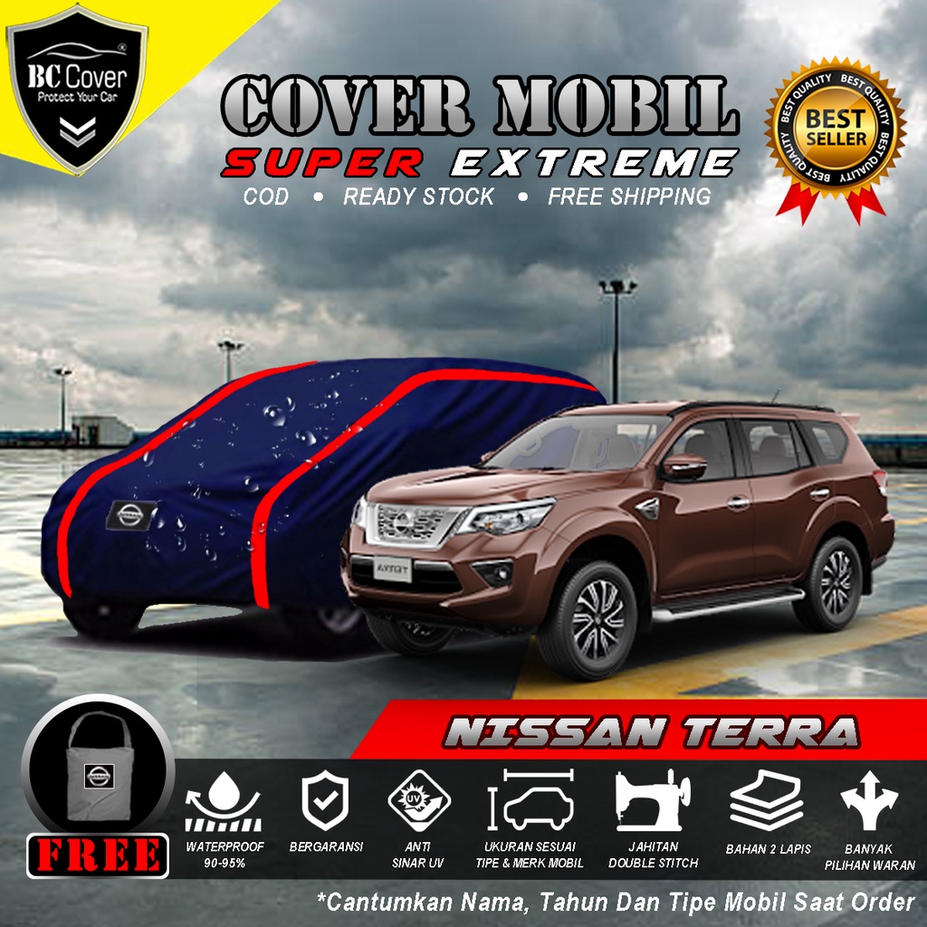 Body Cover Mobil Nissan Terra Outdoor / Sarung Mobil Nissan Terra Waterproof / Selimut Jas Mantel Tutup Pelindung Penutup Mobil Terra Anti Air Waterproof Outdoor