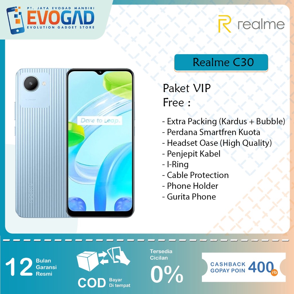 Jual Realme C30 Unisoc Tiger T612 (12 Nm) Garansi Resmi Realme ...