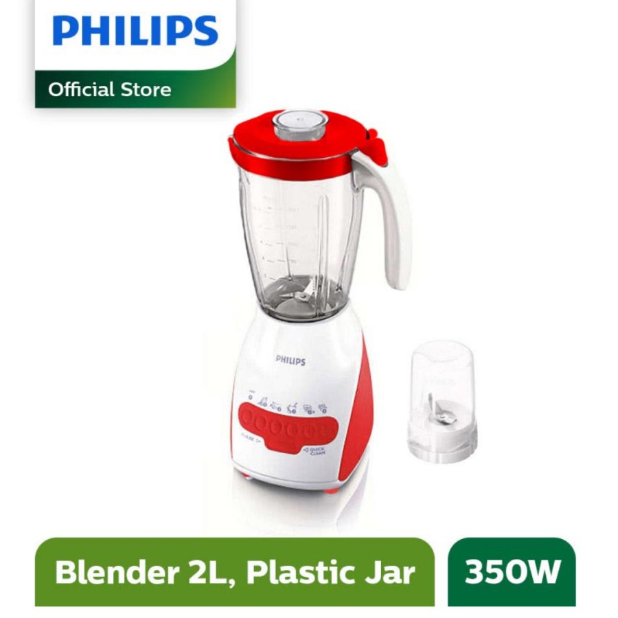 PHILIPS HR 2115 - Blender Plastik 2 Liter 2in1 2 Tabung