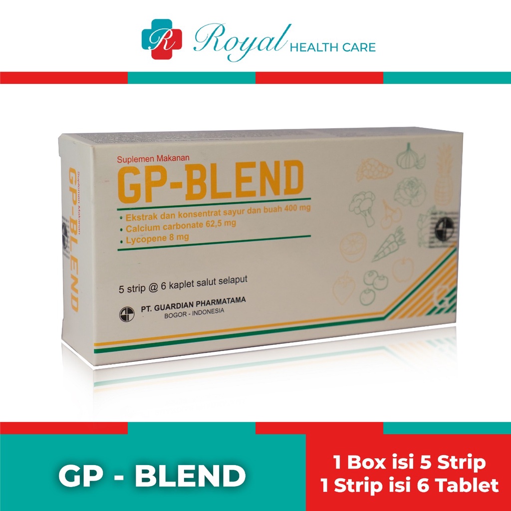 GP-BLEND STRIP isi 6 Tablet Sebagai Sistem Kekebalan Tubuh