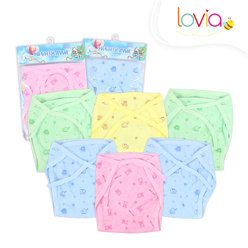 Popok Kain Tali Bayi Isi 6 Pcs / Popok Anak Tali/ 35092