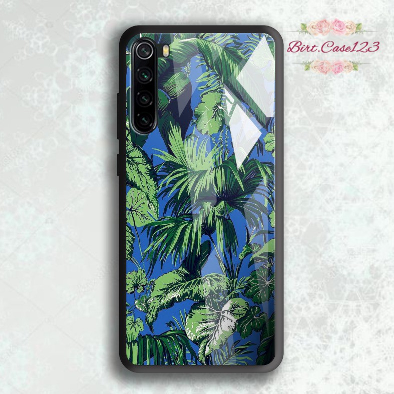 Case casing softcase silikon Gambar FOLIAGE back case glass vivo y91 y93 y95 y91c y71 y81 y12 etc