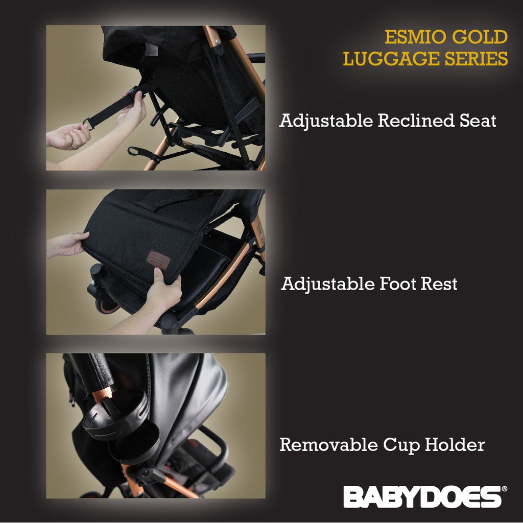 Baby Does Esmio Gold Baby Stroller / Stroller Kereta Dorong Bayi BabyDoes Esmio Gold