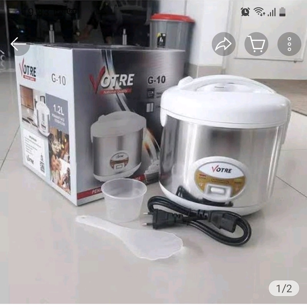 Penanak Nasi / Magic Com / Rice Cooker Votre G-10 1.2 LITER