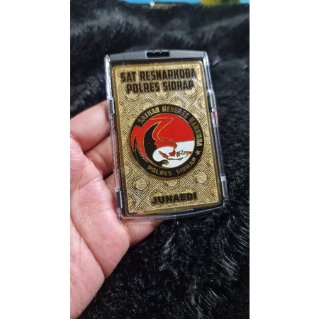 

tanda pengenal id card plat + holder